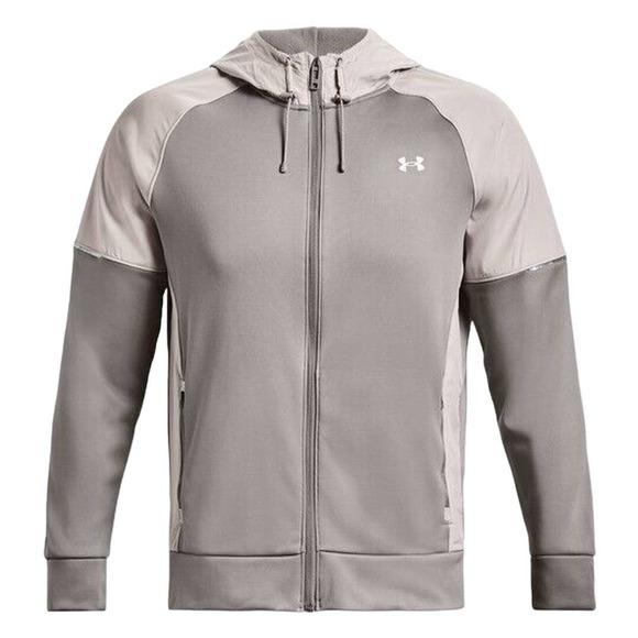 Under Armour Adulto  UA Jacket men's training storm Full Zip Hoodie, Gray, Sz M - Picture 4 of 6